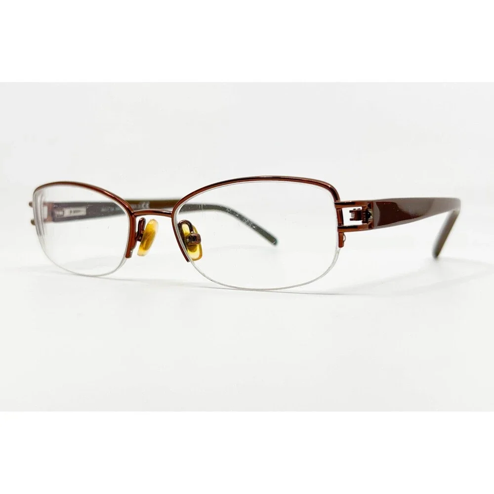 ClearVision Eyeglass Frames Womens Copper Semi-Rimless CL 728 48-17-135